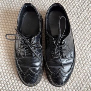 Dr. Martens | 3989 Patent Brogue Shoes Black Oxford Preppy Punk Classic | Size 6